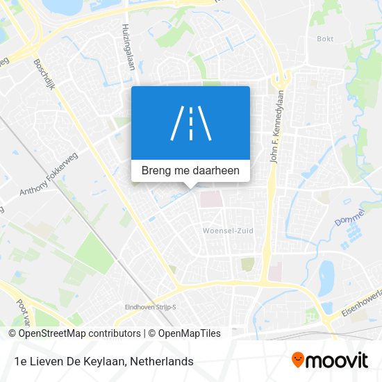 1e Lieven De Keylaan kaart