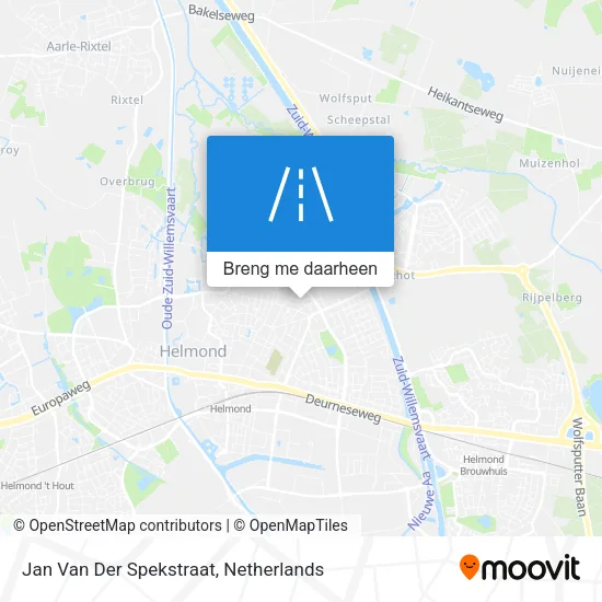 Jan Van Der Spekstraat kaart