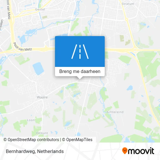 Bernhardweg kaart