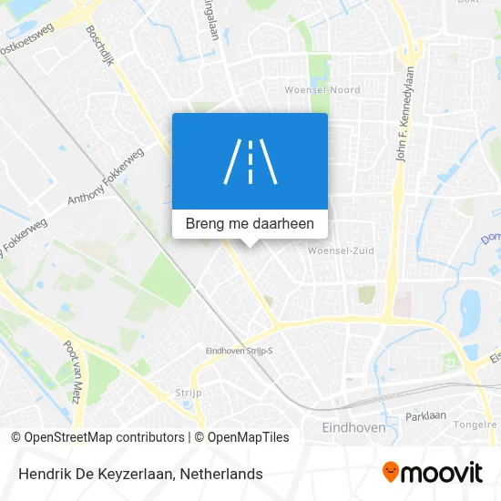 Hendrik De Keyzerlaan kaart