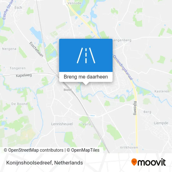 Konijnshoolsedreef kaart