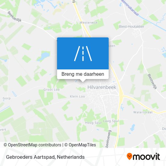 Gebroeders Aartspad kaart