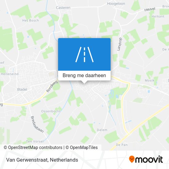 Van Gerwenstraat kaart