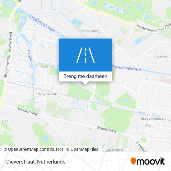 Dieverstraat kaart