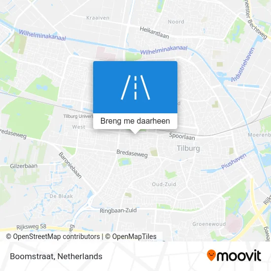 Boomstraat kaart