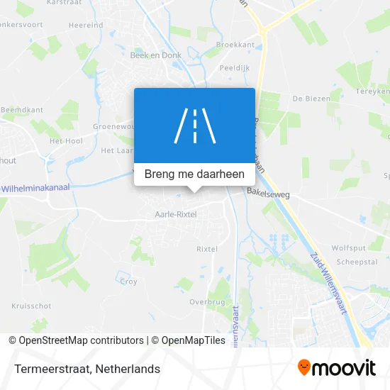 Termeerstraat kaart