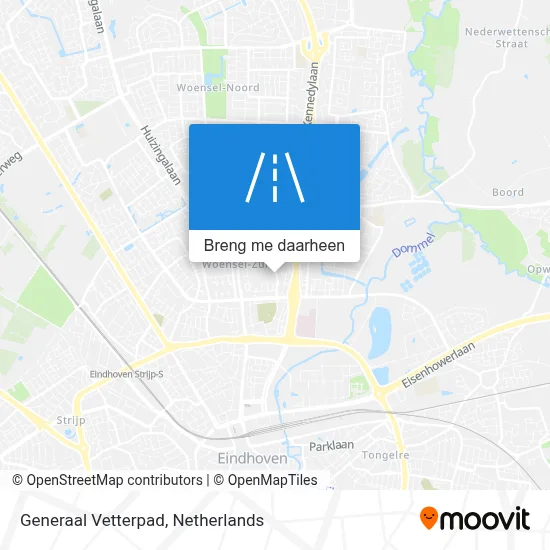Generaal Vetterpad kaart