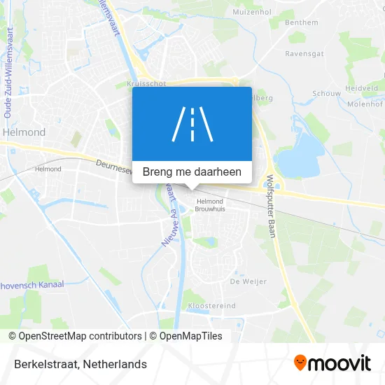 Berkelstraat kaart