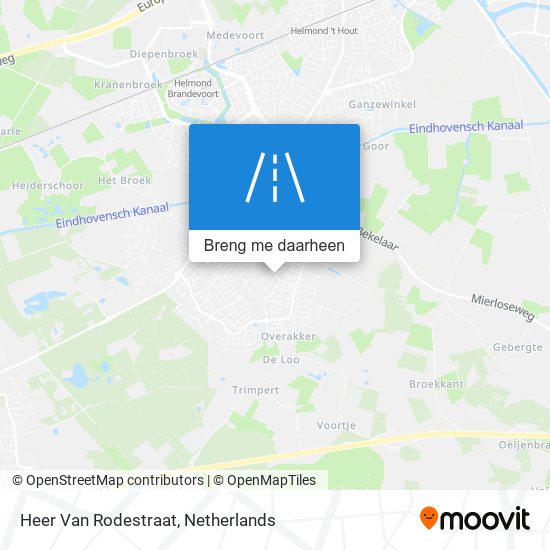 Heer Van Rodestraat kaart