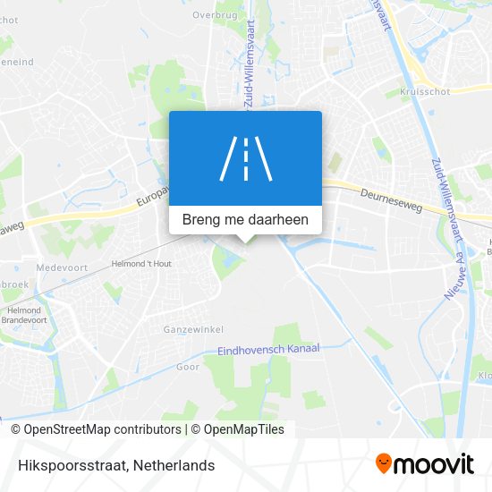 Hikspoorsstraat kaart