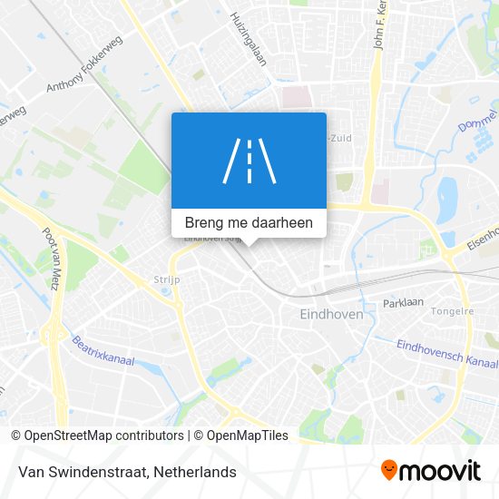 Van Swindenstraat kaart