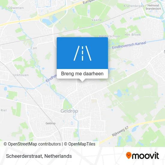 Scheerderstraat kaart