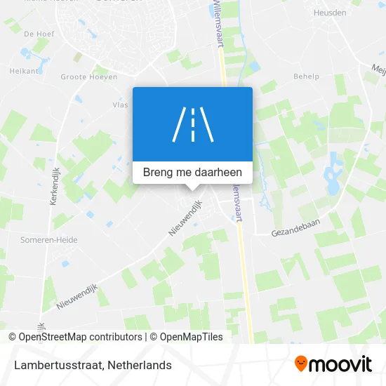 Lambertusstraat kaart