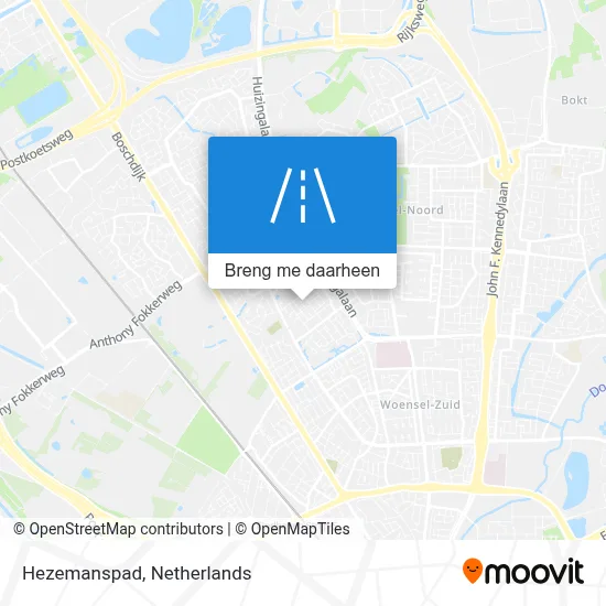 Hezemanspad kaart