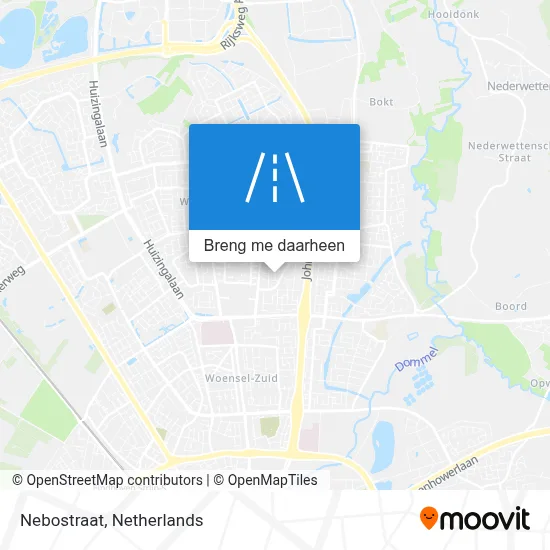 Nebostraat kaart