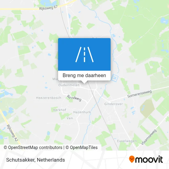 Schutsakker kaart