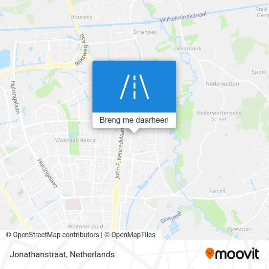 Jonathanstraat kaart