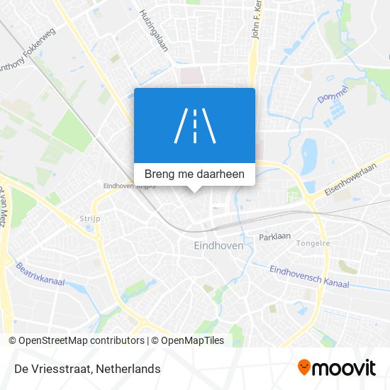 De Vriesstraat kaart