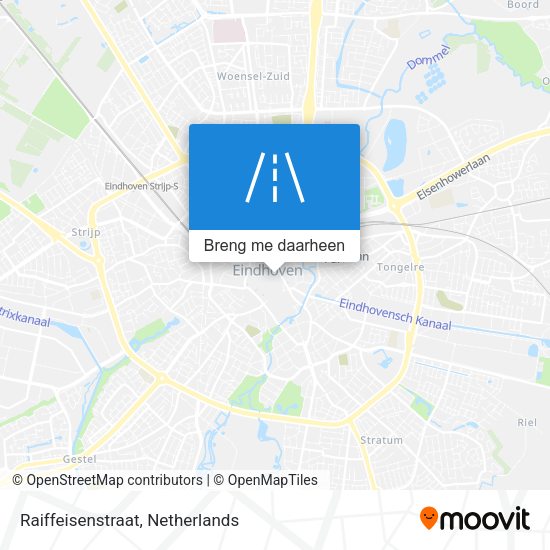 Raiffeisenstraat kaart