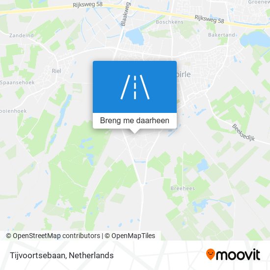 Tijvoortsebaan kaart