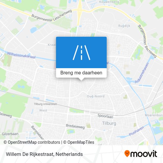 Willem De Rijkestraat kaart
