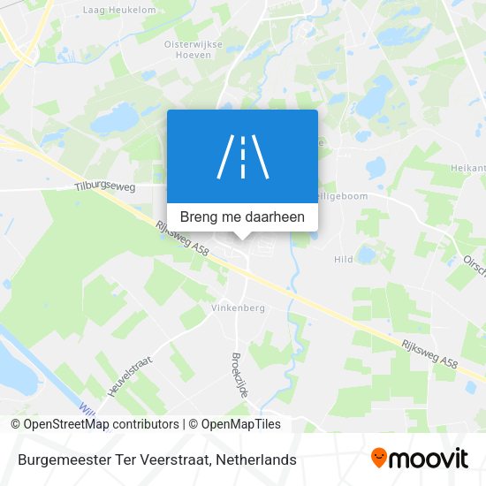 Burgemeester Ter Veerstraat kaart