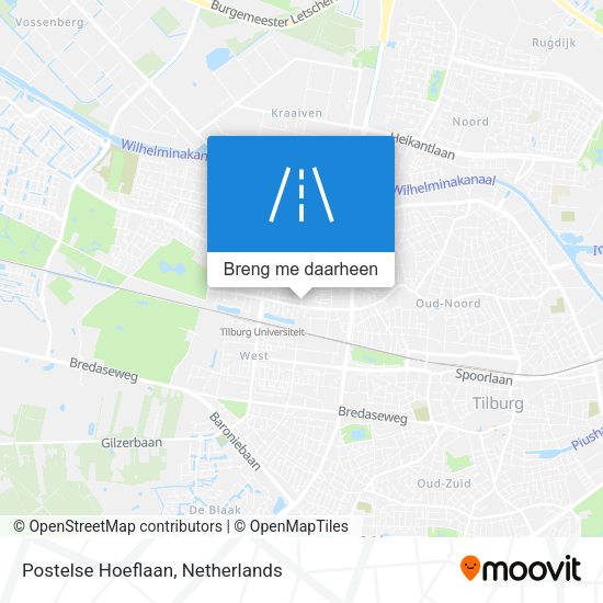 Postelse Hoeflaan kaart