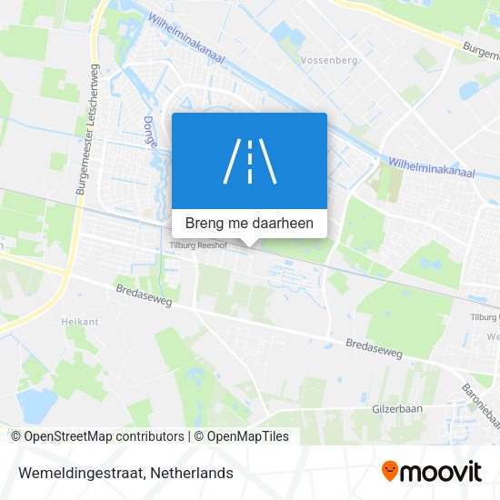 Wemeldingestraat kaart