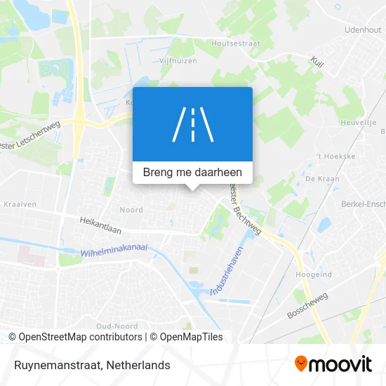 Ruynemanstraat kaart