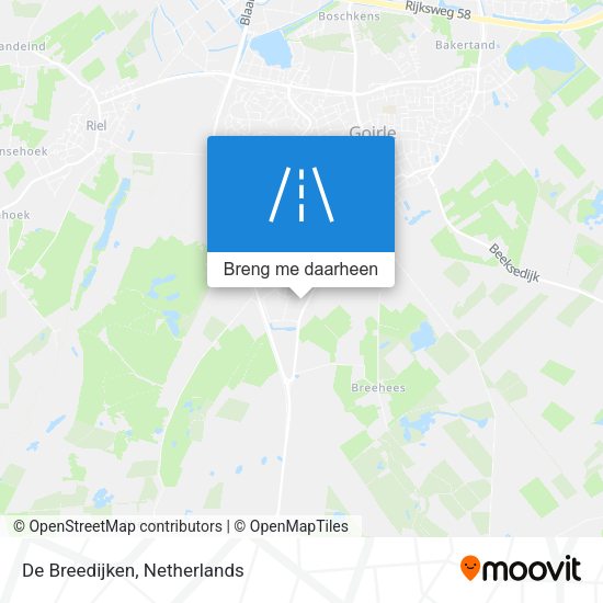 De Breedijken kaart