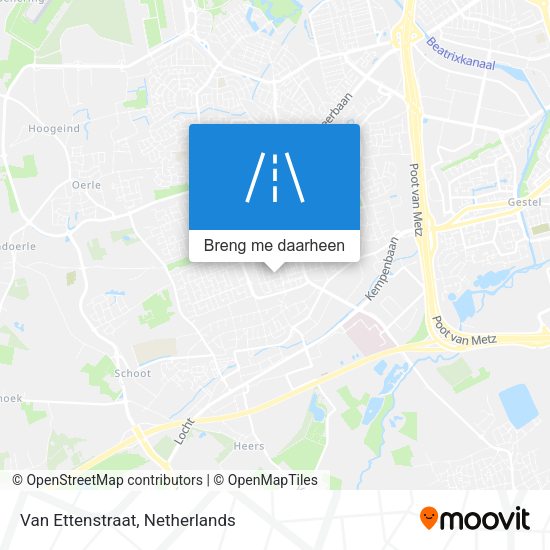 Van Ettenstraat kaart