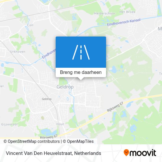 Vincent Van Den Heuvelstraat kaart