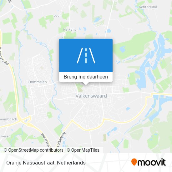 Oranje Nassaustraat kaart