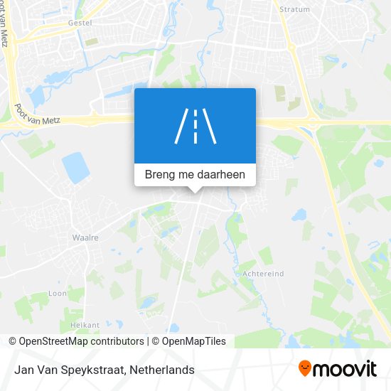 Jan Van Speykstraat kaart