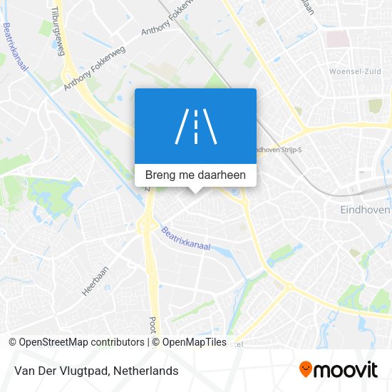 Van Der Vlugtpad kaart