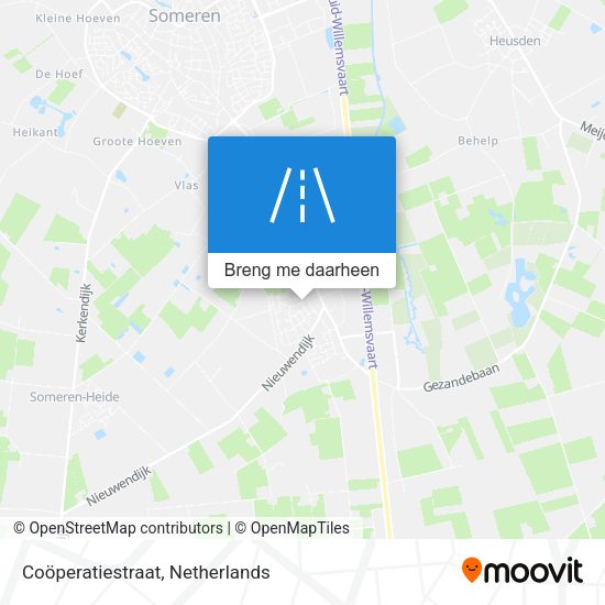 Coöperatiestraat kaart