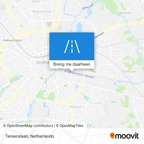 Tenierslaan kaart