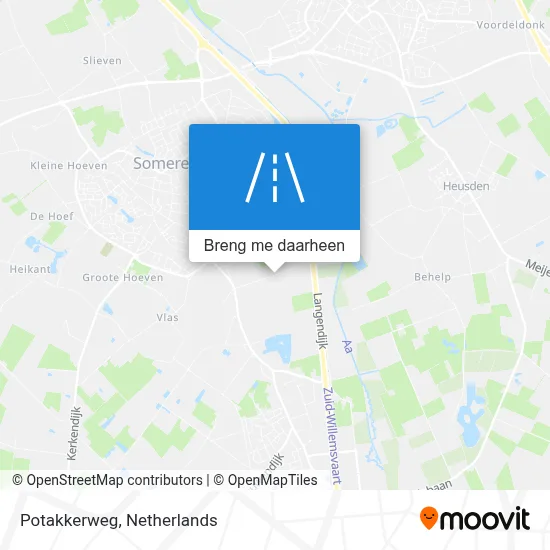 Potakkerweg kaart