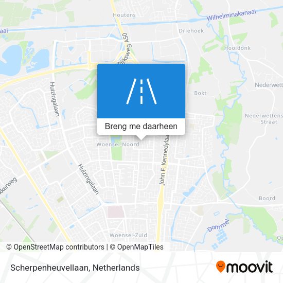Scherpenheuvellaan kaart