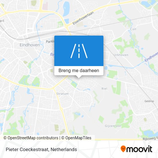 Pieter Coeckestraat kaart
