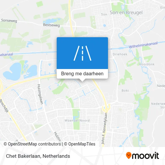 Chet Bakerlaan kaart