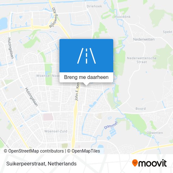 Suikerpeerstraat kaart