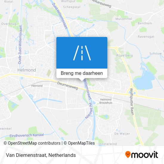 Van Diemenstraat kaart