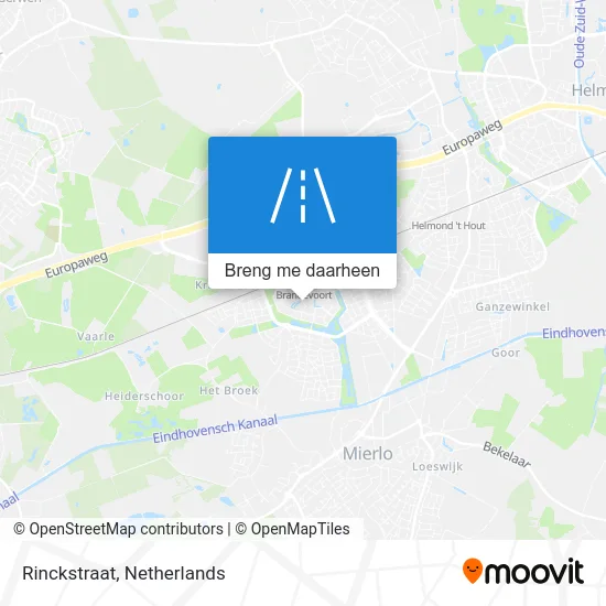 Rinckstraat kaart