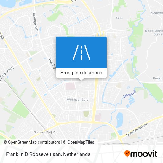 Franklin D Rooseveltlaan kaart