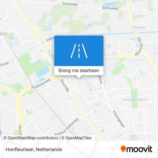 Honfleurlaan kaart
