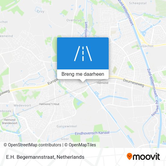 E.H. Begemannstraat kaart
