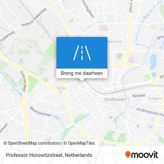 Professor Horowitzstraat kaart