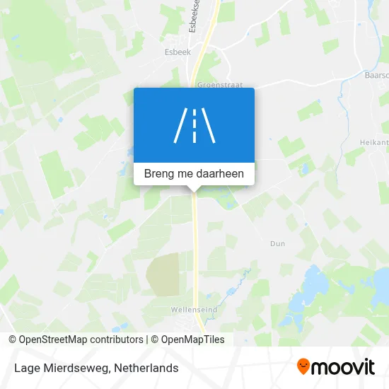 Lage Mierdseweg kaart