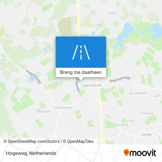 Hogeweg kaart